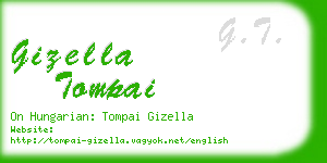 gizella tompai business card